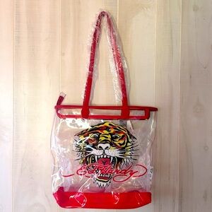 Ed Hardy Tiger PVC Tote Bag